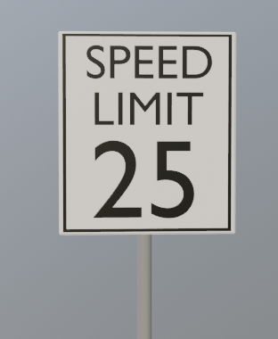 American Speed Limit Sign (Customizable)  preview image